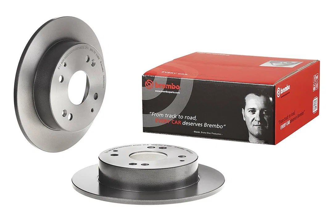 08580321C02 – BREMBO Brake Rotor, Solid One Piece Design Wheel Bolt Pattern 4 x 114.3 Millimeter 260 Millimeter Diame...